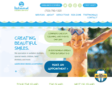 Tablet Screenshot of islandchildrensdentistry.com